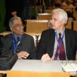 Foto (Hans-Martin Goede): Prof. Dr. Mojib Latif (links) und Prof. Dr. Claussen (rechts)