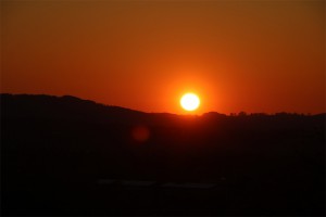 Traumhafter Sonnenuntergang am 5. Mai 2016. Foto: Hans-Martin Goede