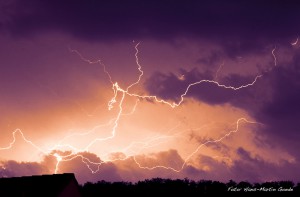 Im Juni 2016 allgegenwärtig: Teils heftige Gewitter. Foto: Hans-Martin Goede