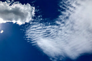 Eindrucksvolle Wolkenformationen am 27. Juli 2020 am Himmel über Süddeutschland. Foto: Hans-Martin Goede