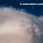 Mamatus in Gewitterwolke südlich von Ansbach, Jahr unbekannt (1980er)