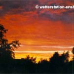 Sonnenuntergang in Bergedorf/HH, Herbst 1991