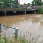 Hochwasser an der Rezat am 30. Mai 2016. Foto: Jürgen Grauf