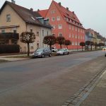 Zeitgleich in der Oberhäuserstraße ist alles trocken