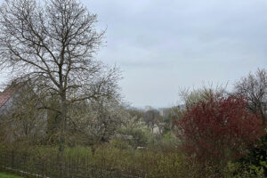 Aufzug der Front von Tief "Christian" über Ansbach am 30. April 2021. Foto: Goede